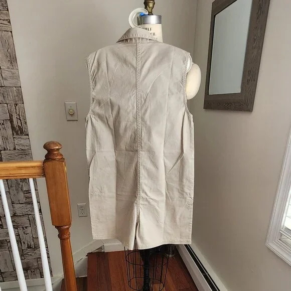 BANANA REPUBLIC Twill Mini Romper Size S Petite - Picture 7 of 7